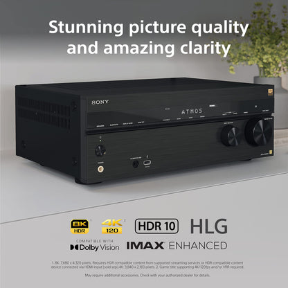 Sony STR-AN1000 7.2 CH Surround Sound Home Theater 8K A/V Receiver with Dolby Atmos