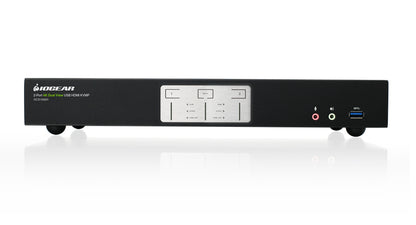 IOGEAR 2-Port 4K Dual View KVMP Switch with HDMI Connection, USB 3.0 Hub and Audio (TAA)