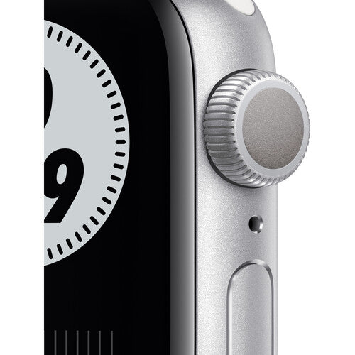 Apple Watch Nike Series 6 GPS, 40mm Silver Aluminum with Pure Platinum/Black Nike Sport Band