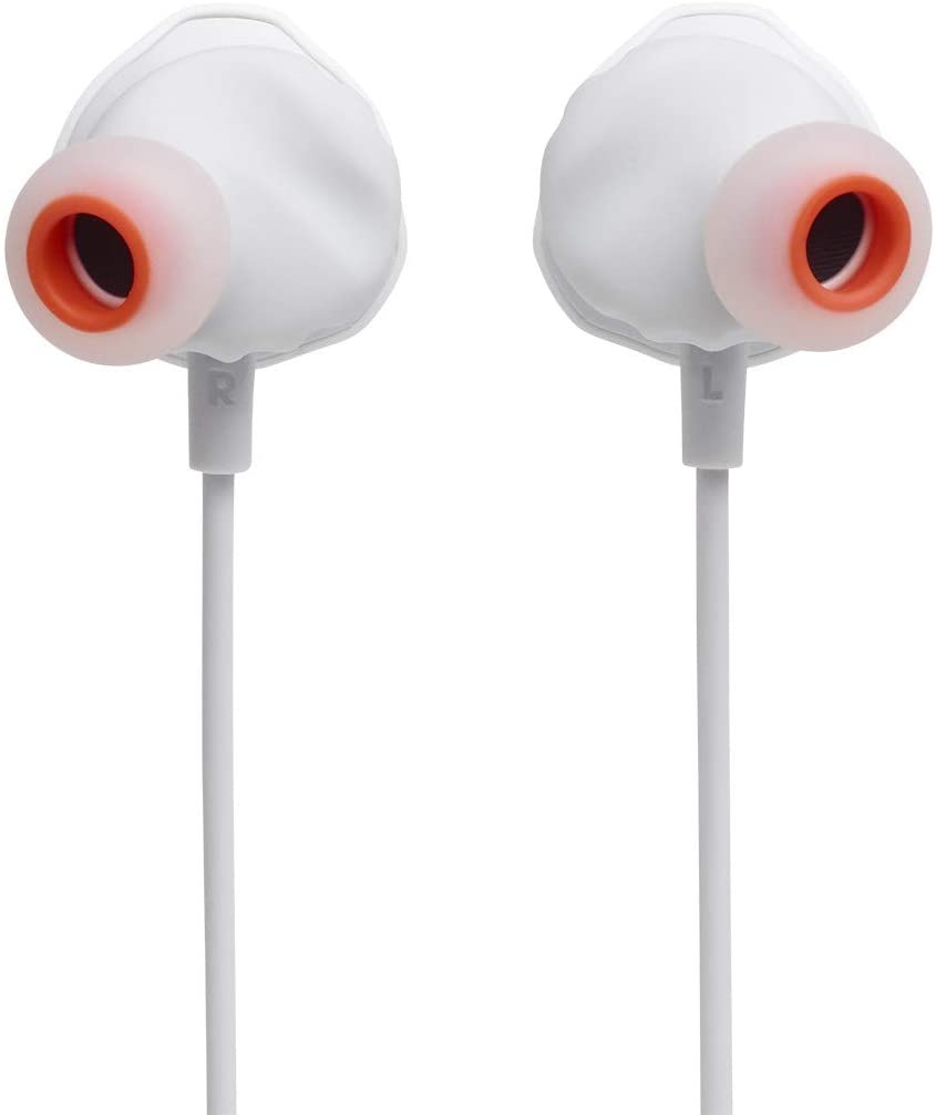 JBL Quantum 50 Wired In-Ear Gaming Earphones with In-Line Controls, White