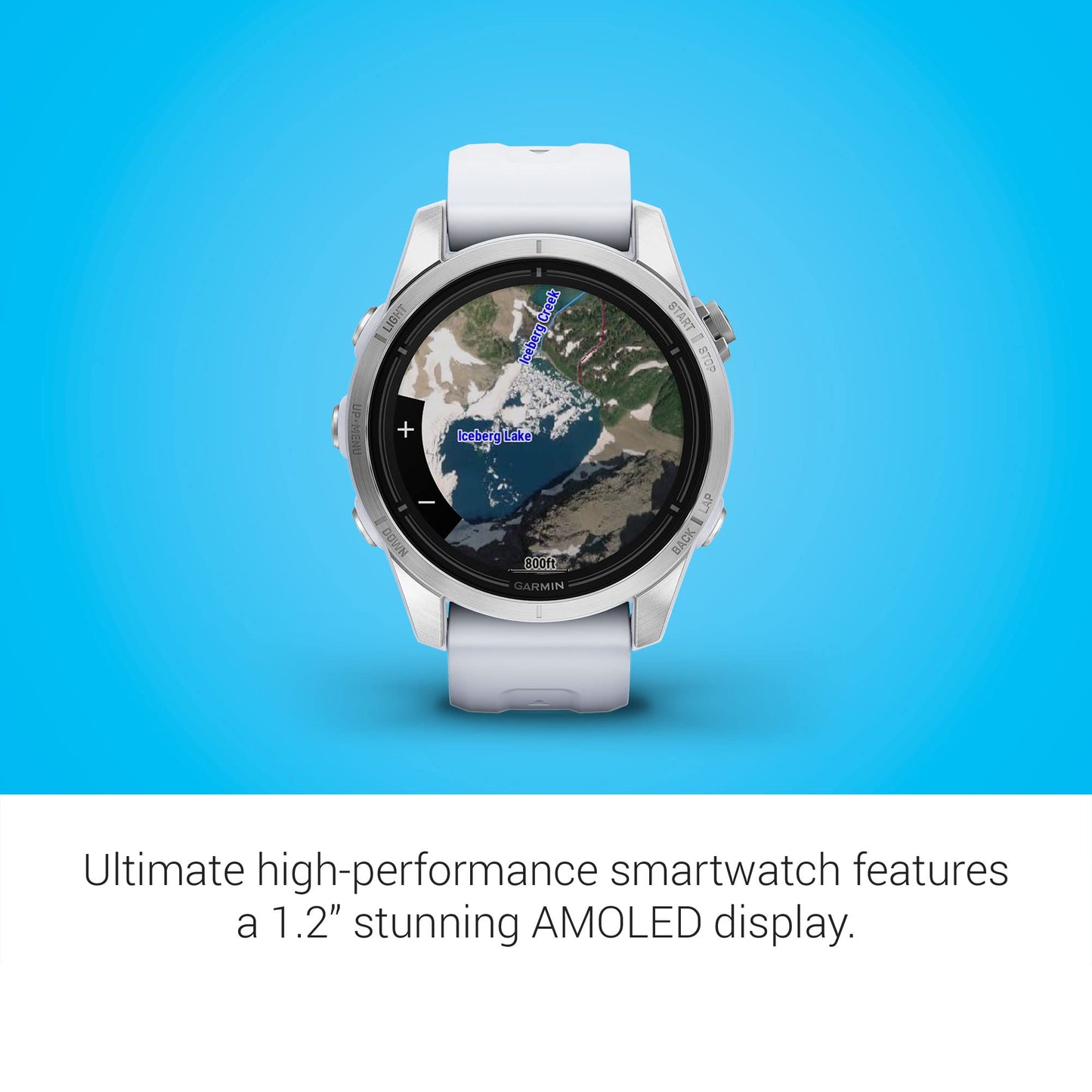 Garmin epix Pro (Gen 2), 42mm, High Performance Smartwatch, Advanced Training Technology, Built-in Flashlight, Whitestone