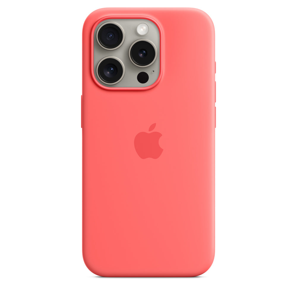 Apple iPhone 15 Pro Silicone Case with MagSafe - Guava - MT1G3ZM/A