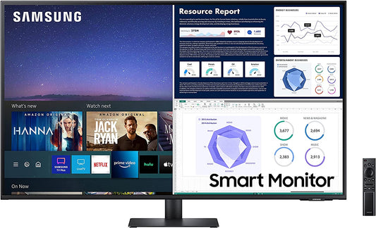 Samsung 43-Inch Class Monitor M7 Series - UHD Smart Monitor LS43AM702UNXZA, 2021 Model