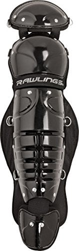 Rawlings Sporting Goods Catchers Players Series Junior Leg Guards, Black