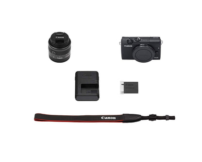 Canon EOS M200 EF-M 15-45mm is STM Kit (Black)