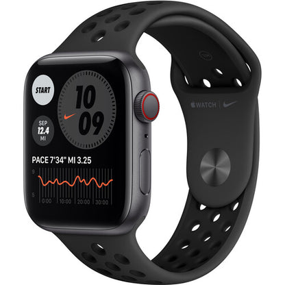 Apple Watch Nike SE GPS + Cellular, 44mm Space Gray Aluminum with Anthracite/Black Nike Sport Band