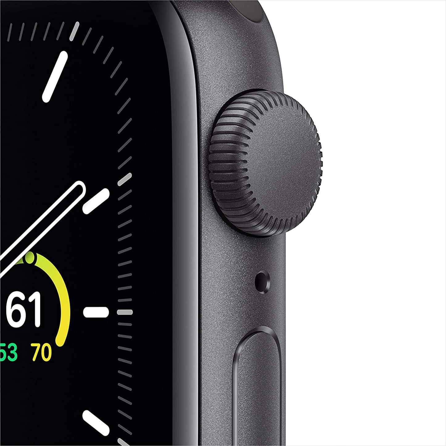 Apple Watch SE GPS, 44mm Space Gray Aluminum Case w Black Sport Band
