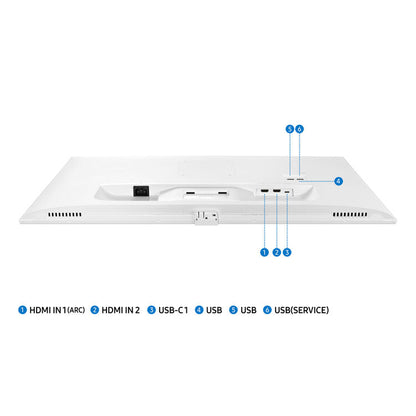 Samsung 32-in M70B UHD Smart Computer Monitor with Streaming TV - White - LS32BM703UNXZA