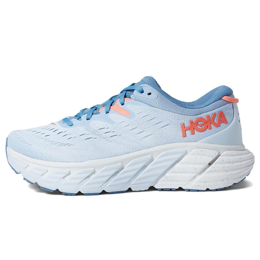 Hoka Gaviota 4 Women's Everyday Running Shoe - Blue Fog / Plein Air - Size 9.5