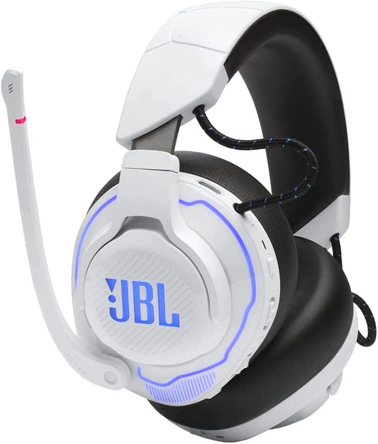 JBL Quantum 910P Over-ear Bluetooth Wireless Gaming Headset for PlayStation - White