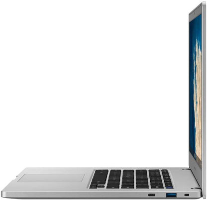 (Open Box) Samsung Chromebook 4 + 15.6-in 6GB 64GB - Platinum Titan