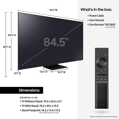 Samsung 85-in QN800 QLED Smart LED TV QN85QN800AFXZA (2021)