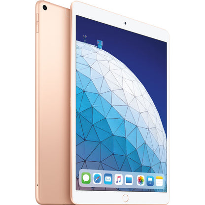 Apple 10.5-inch iPad Air Wi-Fi + Cellular 64GB - Gold 3rd Gen (2019) - Side View