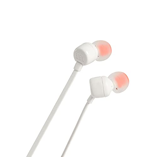 JBL TUNE 110 - In-Ear Headphones with One-Button Remote - White
