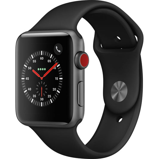 Apple Watch Series 3 GPS + Cellular 42mm Space Gray Aluminum, Black Sport Band