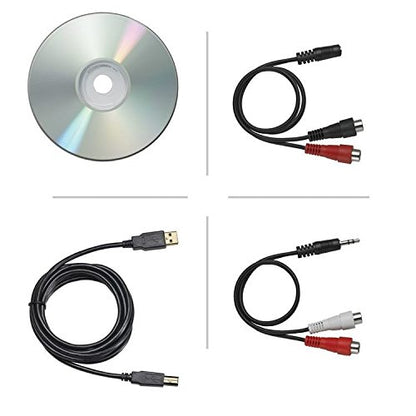 Audio-Technica ATLP1240USBXP Direct-Drive Professional DJ Turntable (USB & Analog), Black