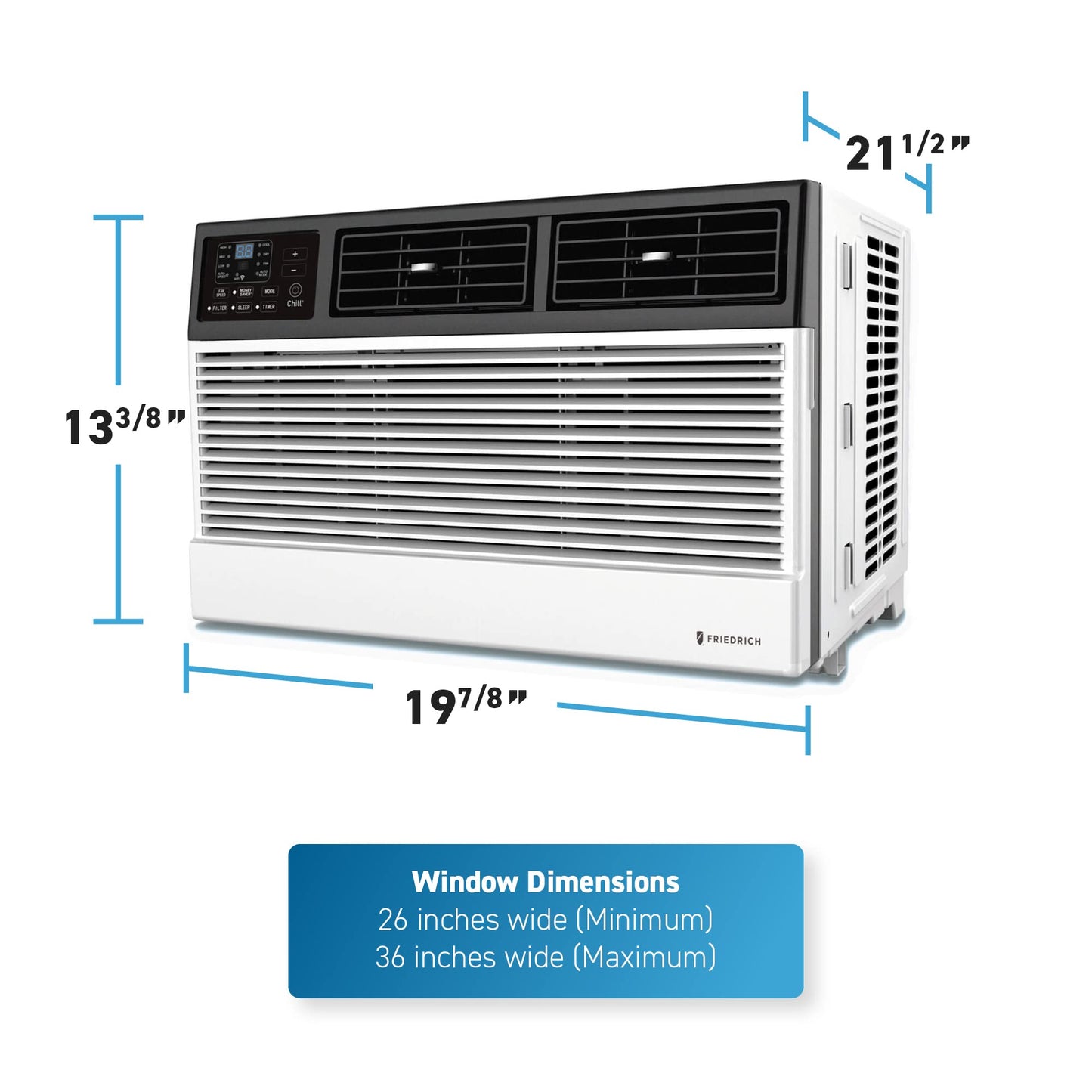 Friedrich Chill Premier 12,000 BTU 115v Cooling Only Window Unit