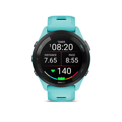 Garmin Forerunner 265 Running Smartwatch, Aqua and Black