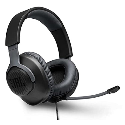 JBL Free WFH Wired Over-Ear Headset with Detachable Mic - Black