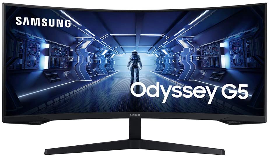 Samsung 34-in Gaming G5 Computer Monitor w/ 1000R Curved Screen LC34G55TWWNXZA