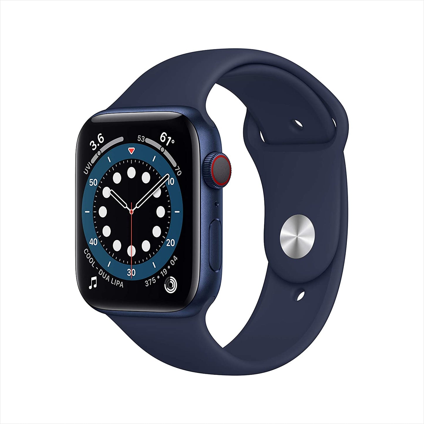 Apple Watch Series 6 GPS + Cellular 44mm Blue Aluminum w Deep Navy Sport Band