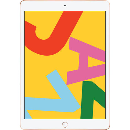 Apple iPad 10.2-in Wi-Fi 128GB - Gold - MW792LL/A (Fall 2019) -  Front View