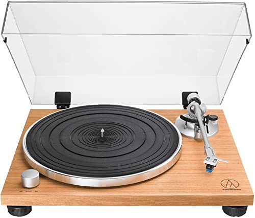 Audio-Technica ATLPW30TKR / ATLPW30TKR / ATLPW30TKR Teak Manual Belt Drive Turntable