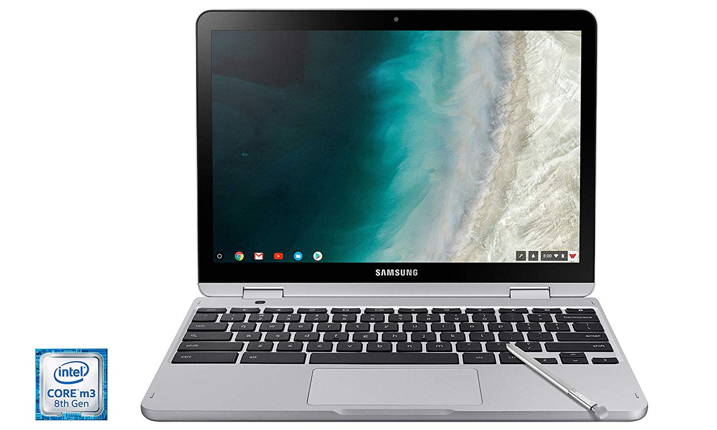 Samsung Chromebook Plus V2, 2-in-1, Core m3, 4GB RAM, 64GB 12.2 16:10 Aspect - Light Titan