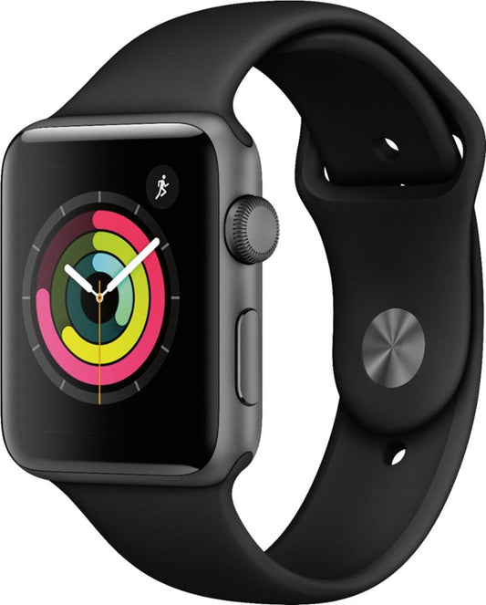 Apple Watch Series 3 GPS 42mm Space Gray Aluminum, Black Sport Band