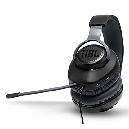 JBL Free WFH Wired Over-Ear Headset with Detachable Mic - Black