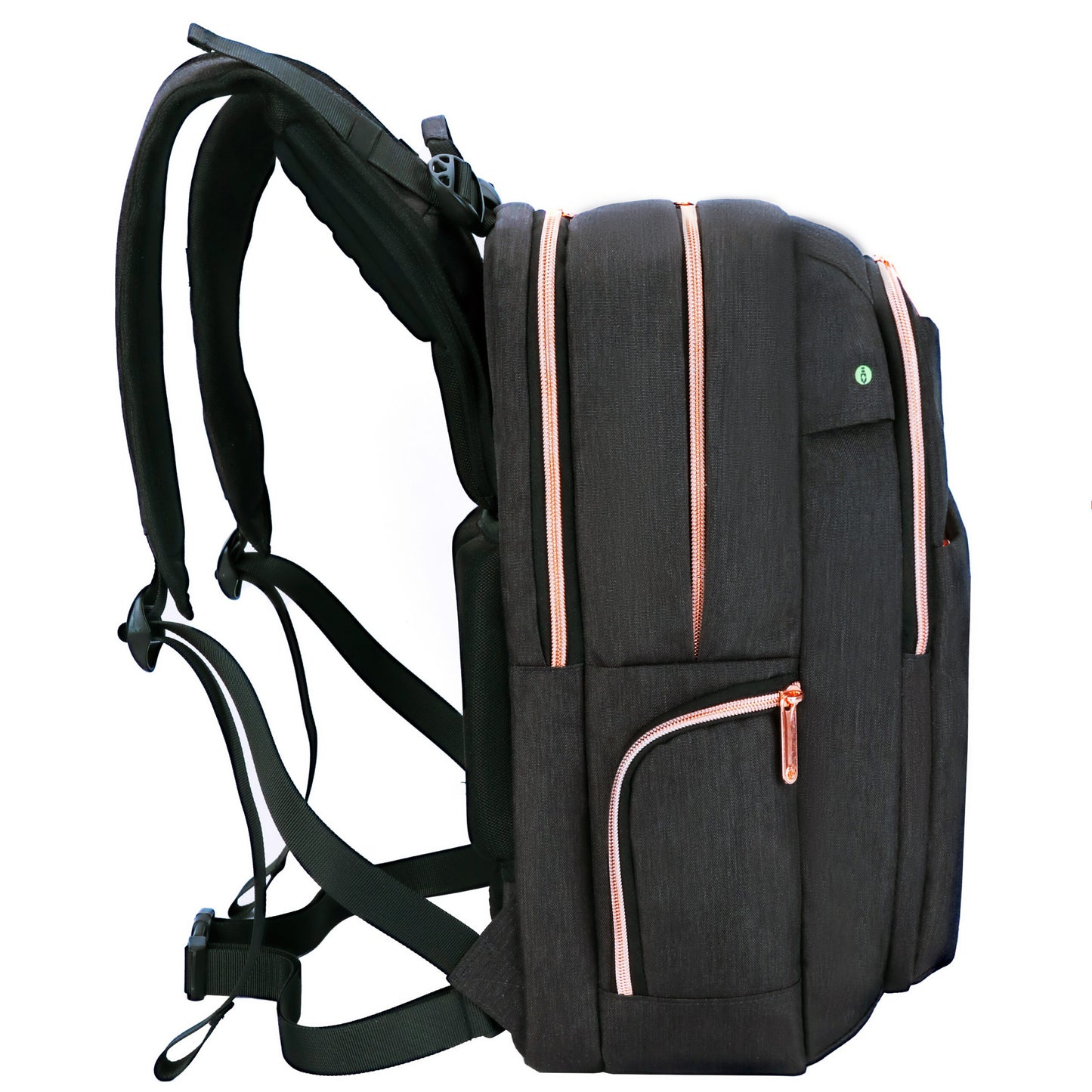 Swissdigital Katy Rose Black Computer Backpack with Built In Massager