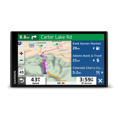 Garmin 010-02038-02 DriveSmart 65, Built-In Voice-Controlled GPS Navigator with 6.95” High-Res Display , Black