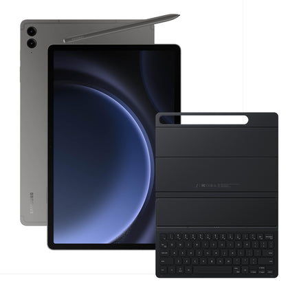 Samsung Galaxy Tab S9 FE 11-in Tablet 128 GB, Gray + Keyboard Cover Bundle
