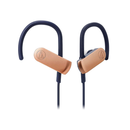 Audio-Technica ATH-SPORT70BT SonicSport Wireless In-Ear Headphones, Rose Gold