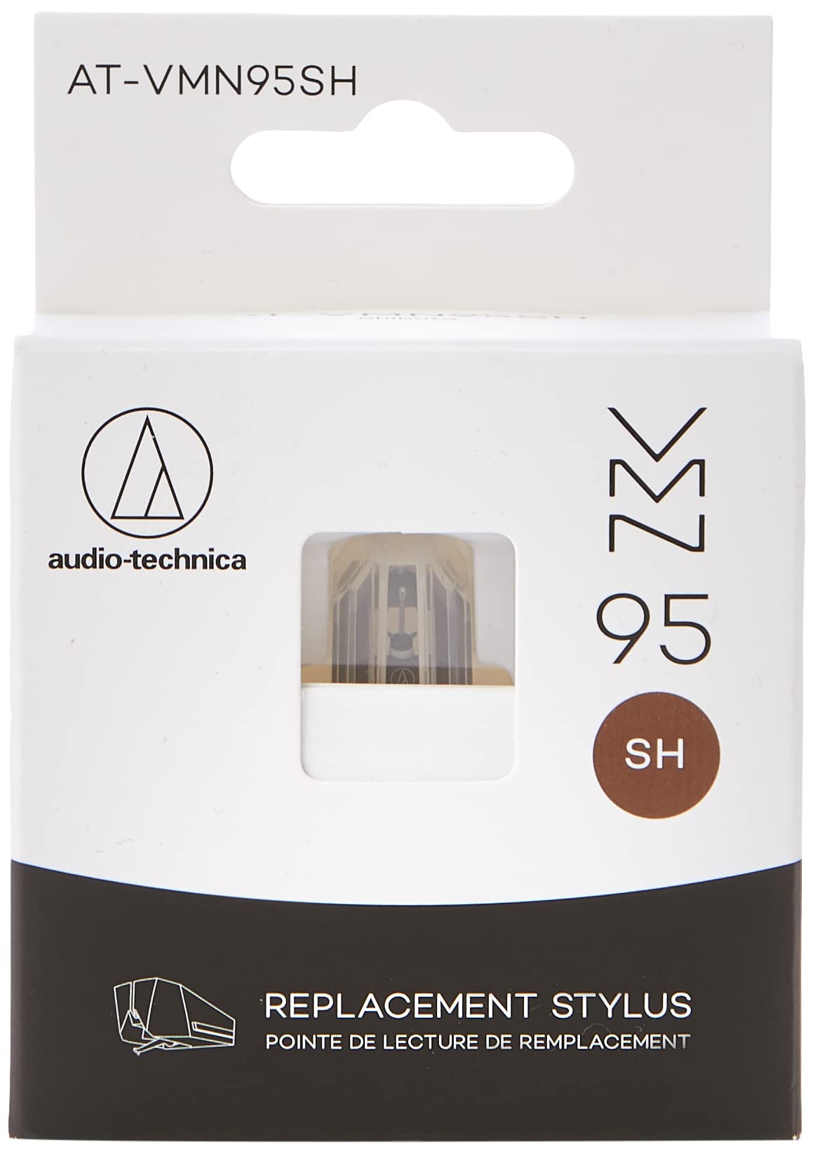 Audio-Technica AT-VMN95SH Shibata Replacement Turntable Stylus Brown