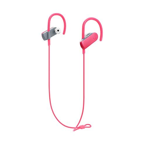 (Open Box) Audio-Technica ATH-SPORT50BT SonicSport Wireless In-Ear Headphones, Pink