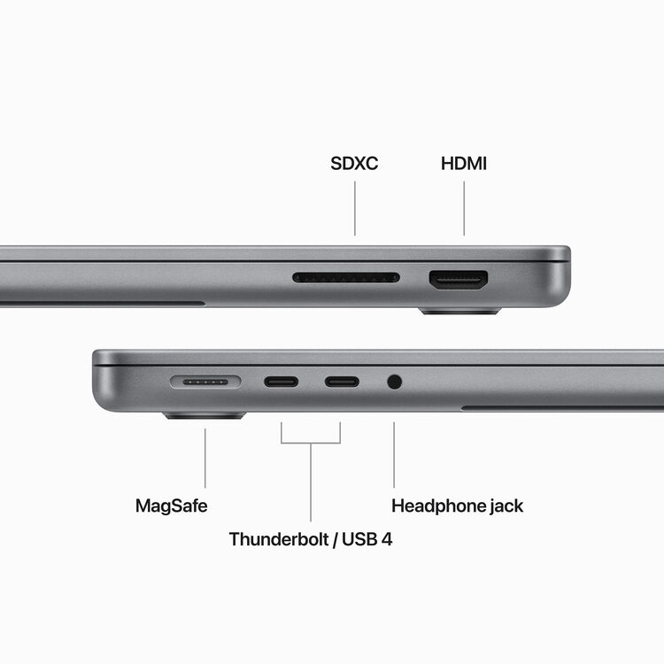 (CTO) Apple MacBook Pro 14-in - M3 8C CPU - 10C GPU, 16GB, 1TB, 96W - (Fall 23) Z1C8000MS - Space Gray