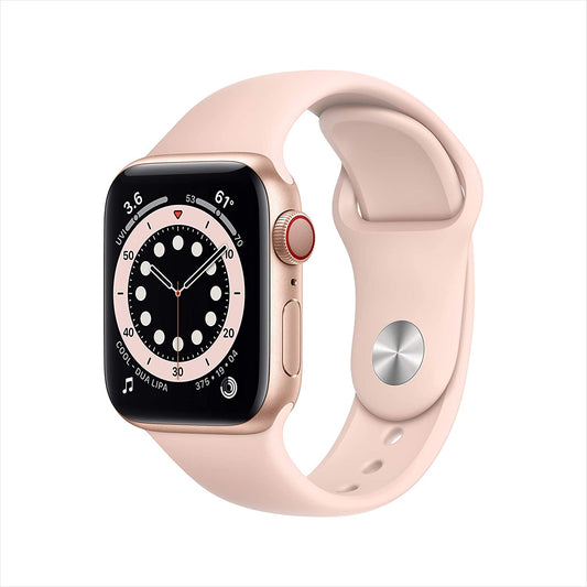 Apple Watch Series 6 GPS + Cellular 40mm Gold Aluminum w Pink Sand Sport Band