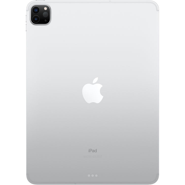 Apple 11-inch iPad Pro WiFi + Cellular 256GB - Silver-MXEX2LL/A-(2020) - Rear View
