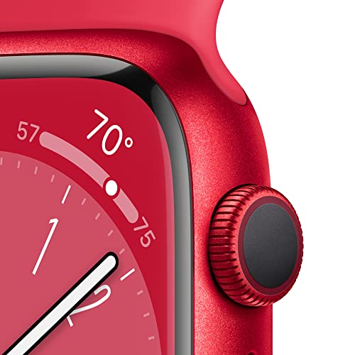 Apple Watch Series 8 GPS 41mm (PRODUCT)RED Aluminum Case w (PRODUCT)RED Sport Band - M/L (2022)