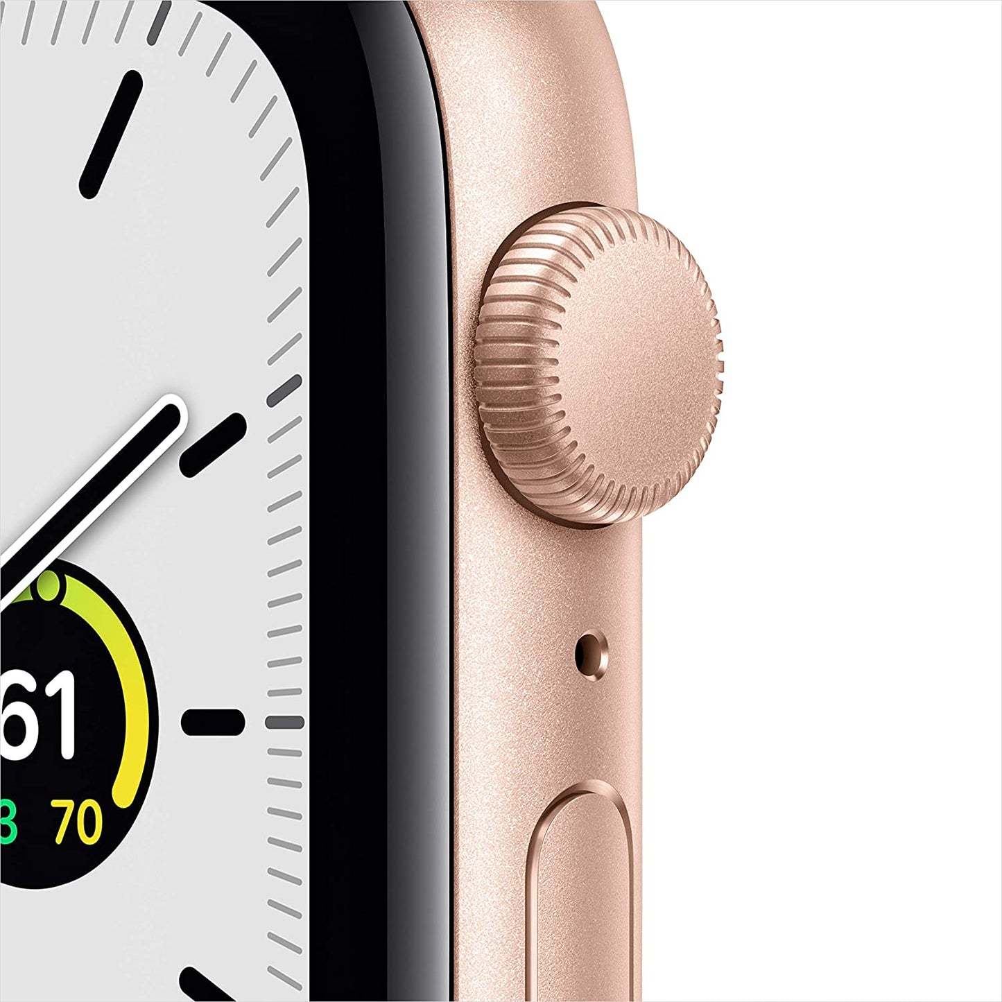 Apple Watch SE GPS, 44mm Gold Aluminum Case w Pink Sand Sport Band