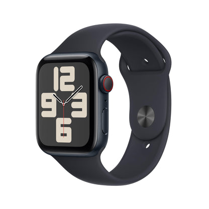 Apple Watch SE GPS + Cellular 44mm Midnight Aluminum Case with Midnight Sport Band - M/L (2023)