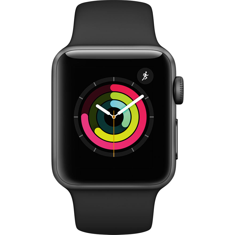 Apple Watch Series 3 GPS 38mm Space Gray Aluminum, Black Sport Band