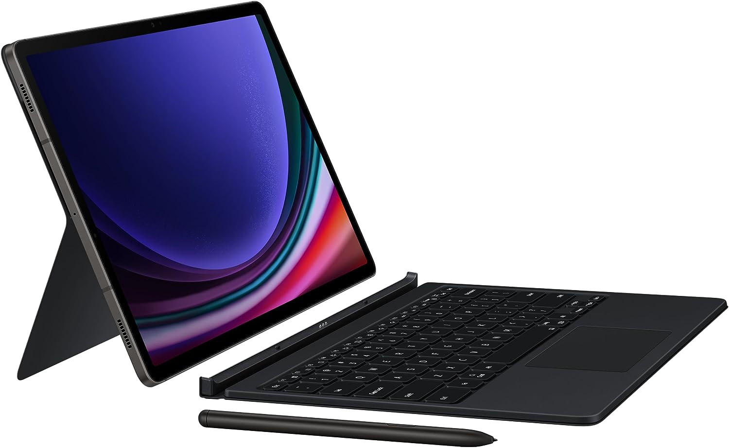 Open Box) Samsung Book Cover Keyboard for Galaxy Tab S9 - Black