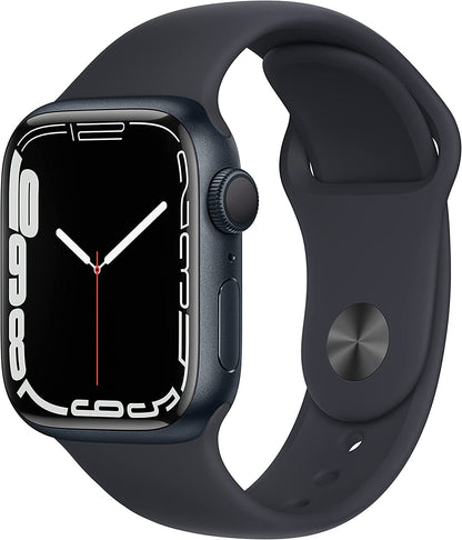 Apple Watch Series 7 GPS, 41mm Midnight Aluminum Case with Midnight Sport Band