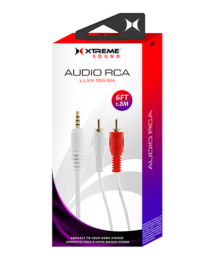 Xtreme Cables 3.5mm Audio RCA Cable - 6ft