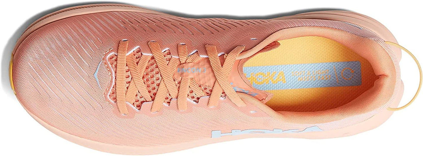 Hoka Rincon 3 Women's Everyday Running Shoe - Peach Parfait - Size 7