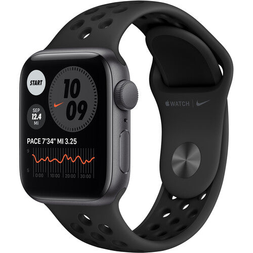 Apple Watch Nike SE GPS, 40mm Space Gray Aluminum with Anthracite/Black Nike Sport Band