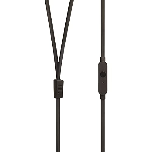 JBL TUNE 110 - In-Ear Headphones with One-Button Remote - Black