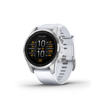 Garmin epix Pro (Gen 2), 42mm, High Performance Smartwatch, Advanced Training Technology, Built-in Flashlight, Whitestone